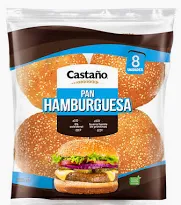 pan hamburguesa castaÑo 460g